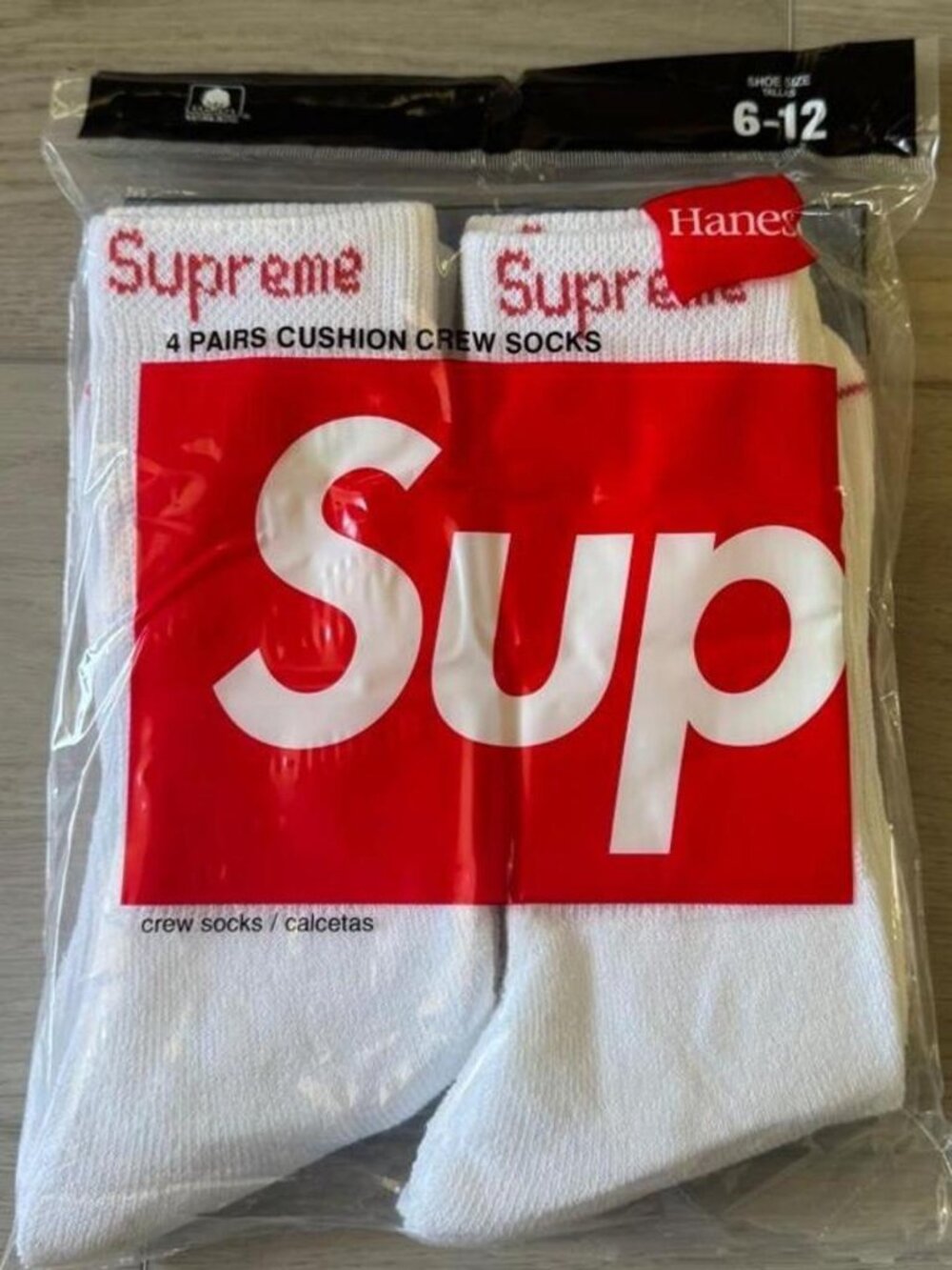 Supreme White Socks